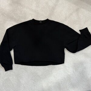Wild Fable OVERSIZED Black CROP Top